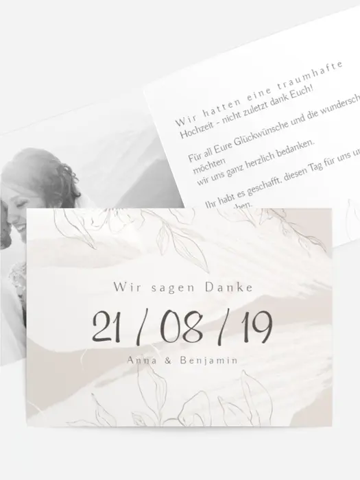 Dankeskarte Hochzeit "Apfelblüte" Dankeskarte Hochzeit "Apfelblüte"
