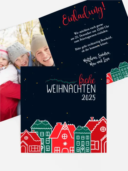 Weihnachtseinladung O du fröhliche 2... Weihnachtseinladung O du fröhliche 2...
