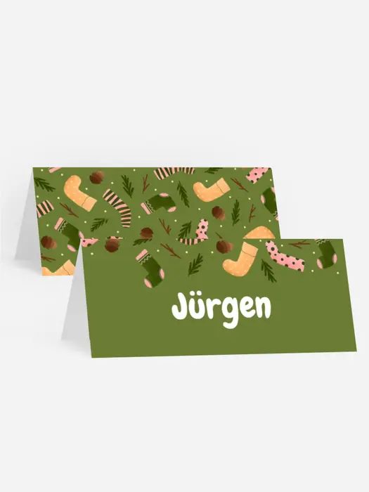 Tischkarte Weihnachten Ein warmes Geschenk Tischkarte Weihnachten Ein warmes Geschenk