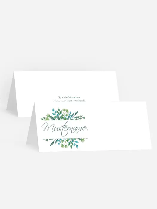 Tischkarte Wilde Blumen Tischkarte Wilde Blumen