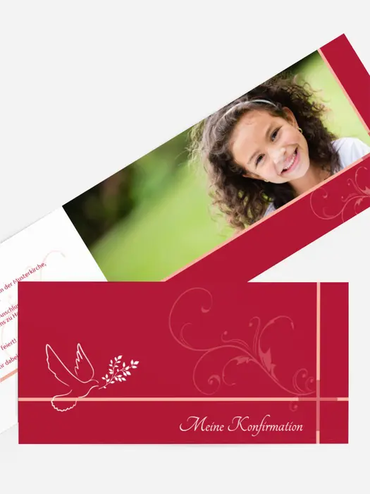 Einladung zur Konfirmation floral Einladung zur Konfirmation floral