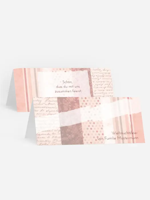Weihnachts Tischkarte Geschenkpapier Weihnachts Tischkarte Geschenkpapier