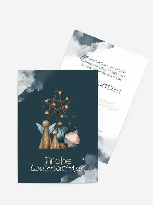 Grußkarte Weihnachten Christbaumschmuck Grußkarte Weihnachten Christbaumschmuck