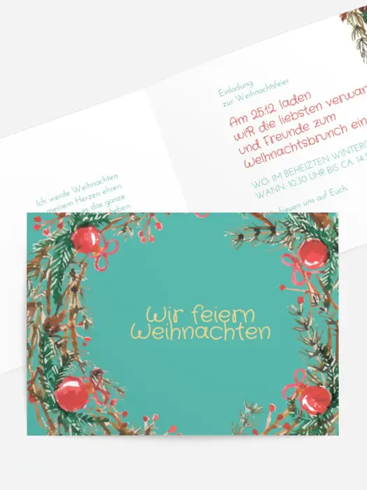 Einladung Weihnachten Kranz für Weihnachten Einladung Weihnachten Kranz für Weihnachten