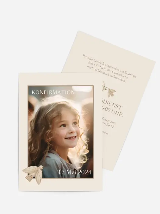 Einladungskarte Konfirmation Heilige Kerzen Einladungskarte Konfirmation Heilige Kerzen