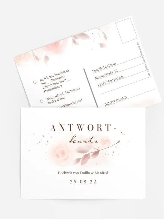 Antwortkarte aquarall Natur Antwortkarte aquarall Natur