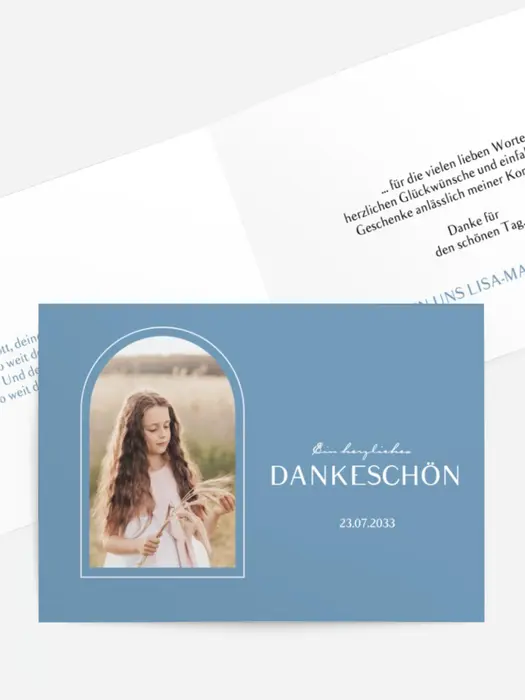 Dankeskarte Kommunion Reines Bild Dankeskarte Kommunion Reines Bild