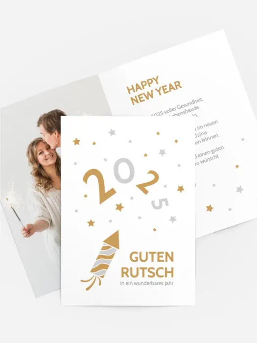Neujahrskarte Petard Neujahrskarte Petard