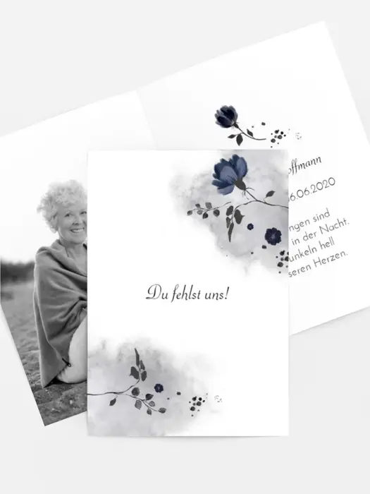 Sterbebildkarte Treue Freundschaft Sterbebildkarte Treue Freundschaft