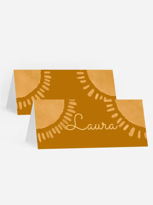 Tischkarte Geburtstag  Sonnige Postkarte