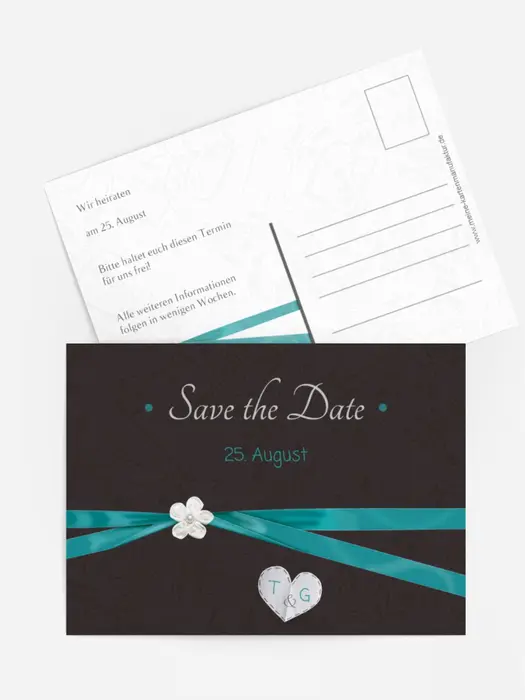 Save the Date Karte sanfte Blüte Save the Date Karte sanfte Blüte