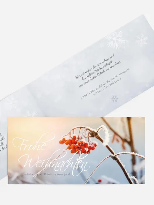Weihnachtsgrußkarte Reif Weihnachtsgrußkarte Reif