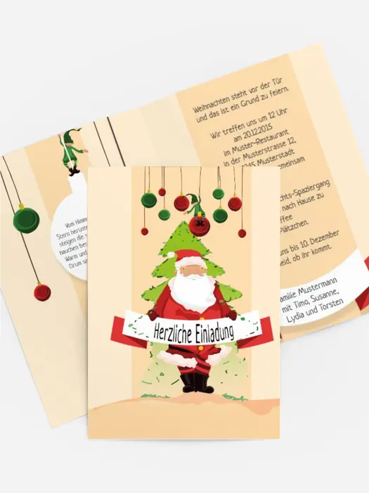 Weihnachtseinladung Wichtel Weihnachtseinladung Wichtel