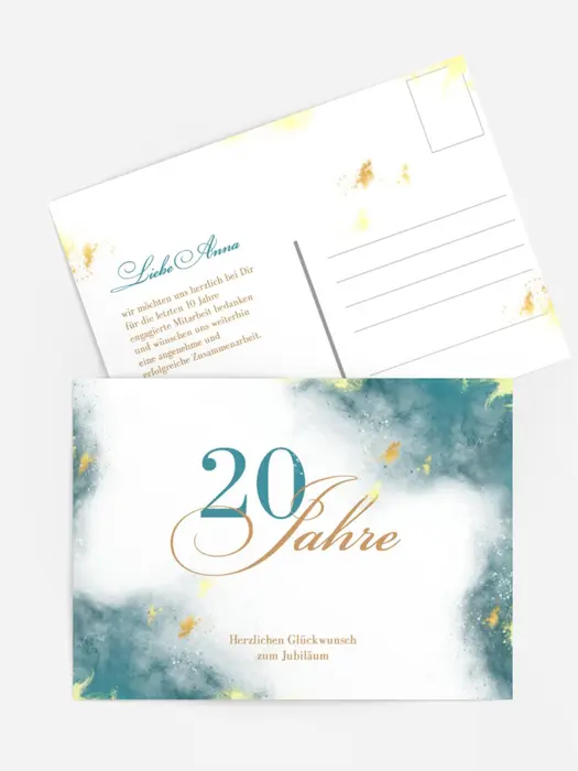 Jubiläumskarten Monogramm Jubiläumskarten Monogramm