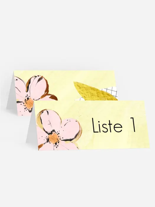 Tischkarte Geburtstag Apfelblüte Tischkarte Geburtstag Apfelblüte