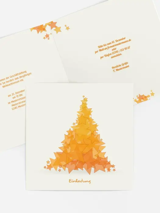Weihnachts Einladungskarte geschäftlich Designerbaum Weihnachts Einladungskarte geschäftlich Designerbaum