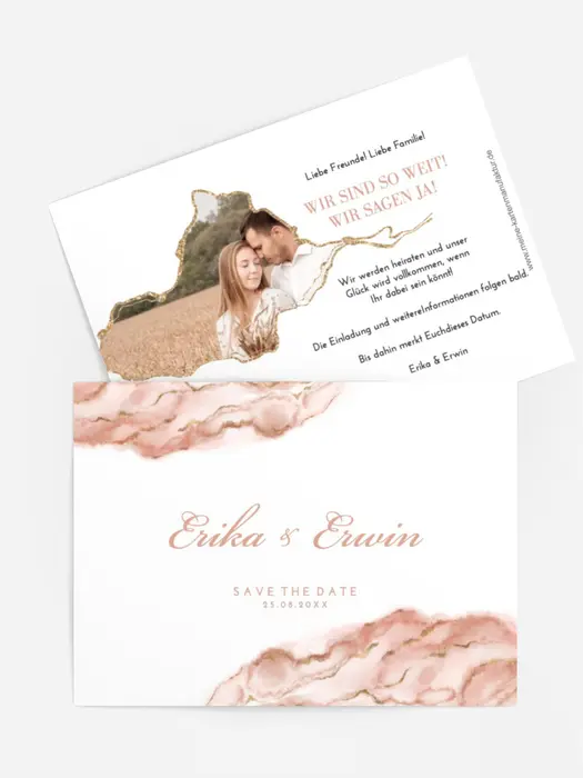 Save-the-Date Karte Himmel aus Marmor Save-the-Date Karte Himmel aus Marmor