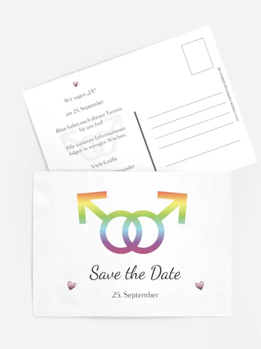 Save the Date Im Zeichen der Liebe - Männer Save the Date Im Zeichen der Liebe - Männer