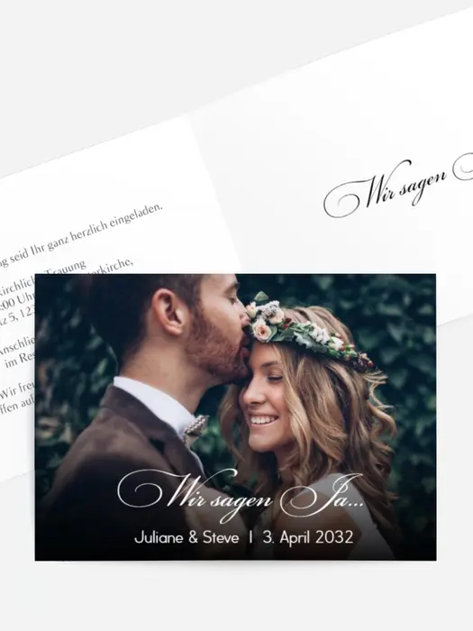 Hochzeitseinladung Fotos von Liebhabern Hochzeitseinladung Fotos von Liebhabern