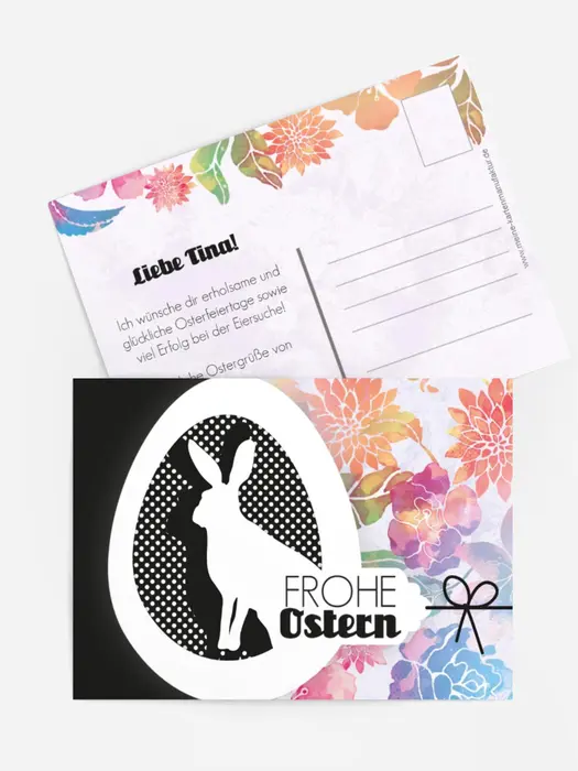 Osterkarte Hase Osterkarte Hase