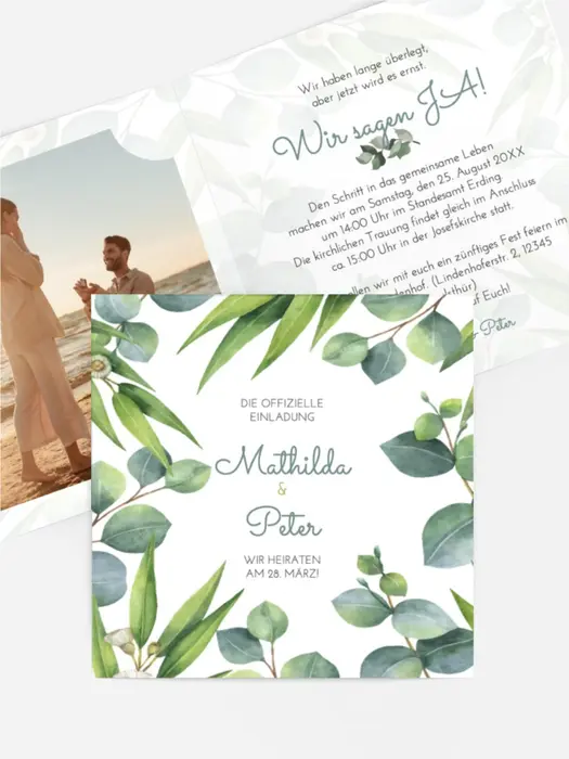 Hochzeitseinladung Hochzeitshain Hochzeitseinladung Hochzeitshain
