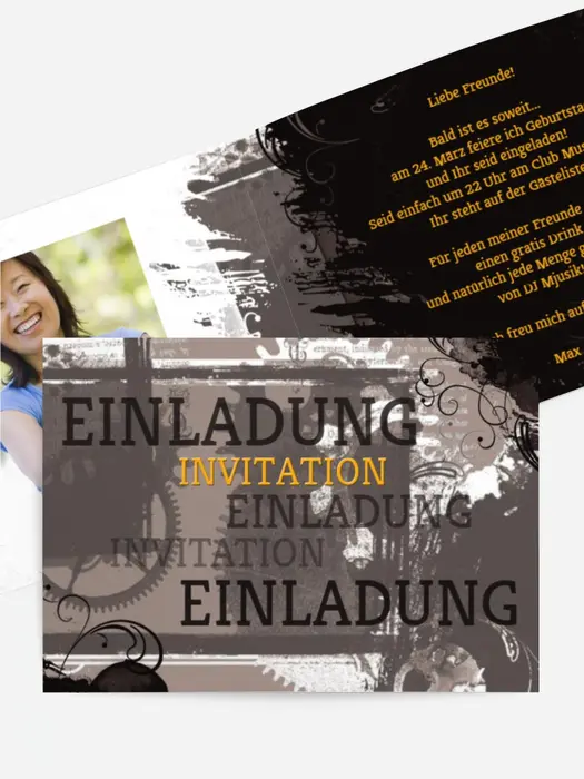 Geburtstagseinladung Harmonische Unruhe Foto
