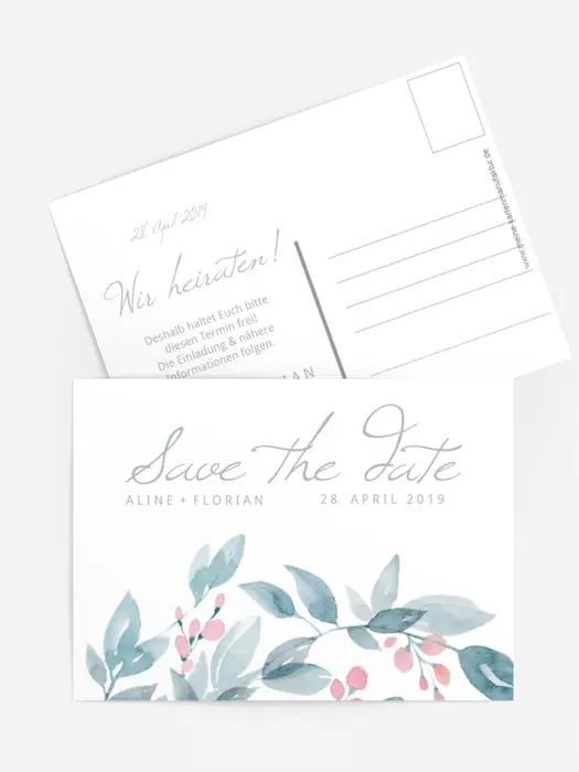 Save the Date Blauregen Save the Date Blauregen