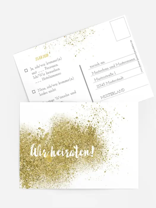 Antwortkarte Gold Antwortkarte Gold