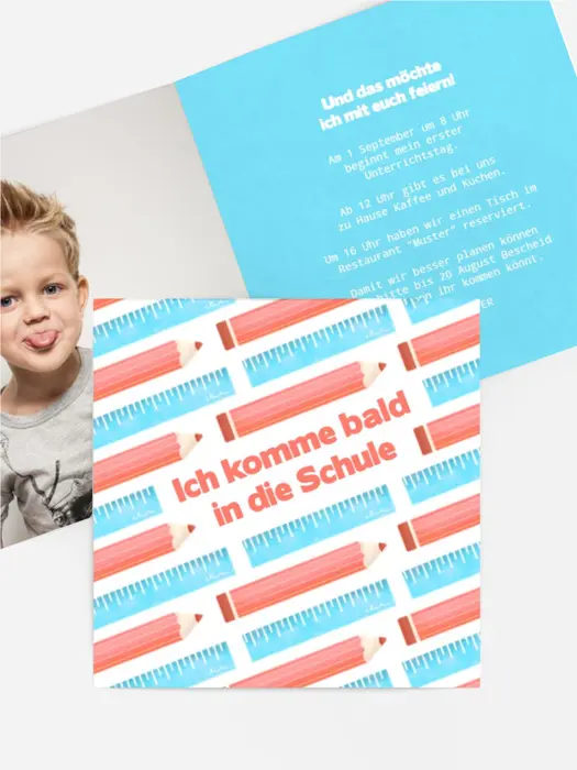 Einladungskarte Einschulung Schulanfang Einladungskarte Einschulung Schulanfang