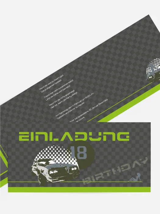 Einladung zum car 18 Foto Einladung zum car 18 Foto