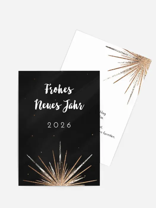 Neujahrskarten Feuerwerk Neujahrskarten Feuerwerk